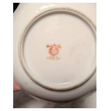 Japanese Porcelain Plate Lot  - Bamboo and Floral Designs