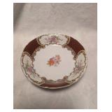 Japanese Porcelain Plate Lot  - Bamboo and Floral Designs