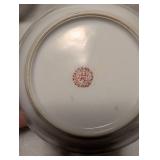 Japanese Porcelain Plate Lot  - Bamboo and Floral Designs