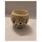 Handmade Bird Design Ceramic Vase