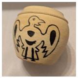 Handmade Bird Design Ceramic Vase