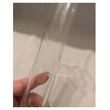 Etched Crystal Flower Vase with Pewter Base