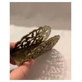 Solid Brass Palm Tree Letter Holder