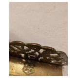 Solid Brass Palm Tree Letter Holder