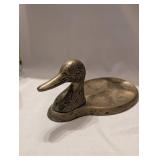 Decorative Brass Duck Tray
