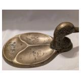 Decorative Brass Duck Tray