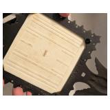 Japanese Cast Iron Eagle Trivet with Winter Scene Tile