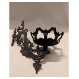 Cast Iron Oil Lamp Wall Bracket