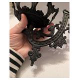Cast Iron Oil Lamp Wall Bracket