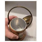 Brass Tea Canister with Handle