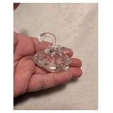 Crystal Bird Figurine + Bubble Glass Apple