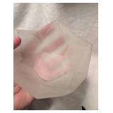 Blue Bonnet Frosted Glass Votive Fairy Light Holder