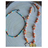 Y2K Style Beaded Necklace Set - 2 ct