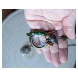 Decorative Owl Pendant Magnifier Glass Necklace + Steam Punk Necklace Lot