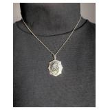 Decorative Owl Pendant Magnifier Glass Necklace + Steam Punk Necklace Lot