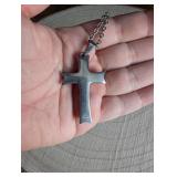 Stainless Steel Cross Pendant with Chain