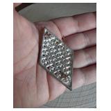 Art Deco Crystal Rhinestone Brooches - 2 ct