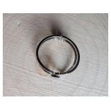 Modern Silver Tone Butterfly Design Cuff Bracelet