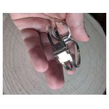 Modern Silver Tone Butterfly Design Cuff Bracelet