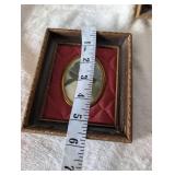Victorian Era Portrait in Quilted Frames - 5.5 in - 2 ct