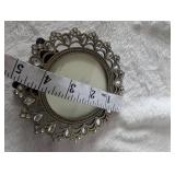 Benton Collection Round Crystal Picture Frame -3x3