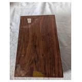 Handcrafted Wooden Box with Ivory Inlay Pattern - 5x8 in