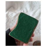 Decorative Amber Glass + Wooden Trinket Box