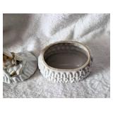 German Porcelain Lady Powder Box