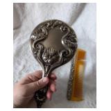 Art Nouveau Silver Vanity Set