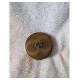 Puffy Dabs Gold Tone Powder Compact