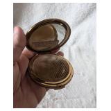 Stratton Honeycomb Pattern Compact Mirror