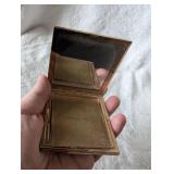 Art Deco Palm Tree Powder Compact