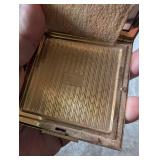 Art Deco Palm Tree Powder Compact