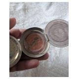 Morida Metal Powder Compact with Decorative Scene