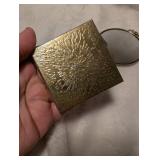 Art Deco Powder Compact and Among the Poppies Mirror + Round Compact Mirror