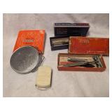 Christy Safety Razor Set with Makeup Mirror and Accessories