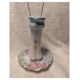 Prussia Floral Porcelain Hat Pin Holder