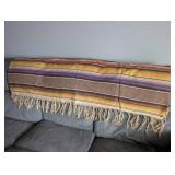 Mexican Serape Blanket with Fringe