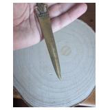 Pre-Columbian Style Brass Letter Opener