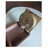 Westclox Travel Alarm Clock Brown Case