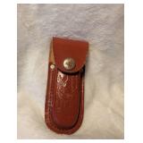 Colonial Folding Pocket Knife with Leather Sheath
