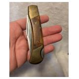 Colonial Folding Pocket Knife with Leather Sheath