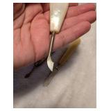 Mother of Pearl and Bone Handle Knife Set