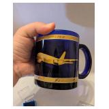 Boeing 777 Commemorative Coffee Mug and Service Pins Set