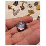 Mixed Lapel Pin Collection with Galaxy Pendant