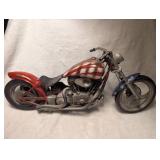 American Flag Custom Motorcycle Model + Poster