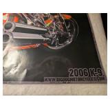 American Flag Custom Motorcycle Model + Poster