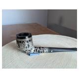 Medico Silver Overlay Smoking Pipe
