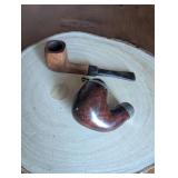 KBB Tobacco Pipe with Metal Bands