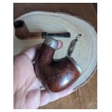 KBB Tobacco Pipe with Metal Bands